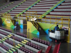 Pulire e Riciclare S.r.l. pulisce il palazzetto dello sport di Verona